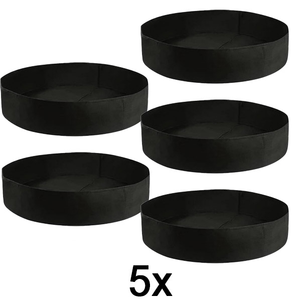 5x Canteiro elevado em tecido – 90 x 30 cm, feltro respirável | PLANTIE