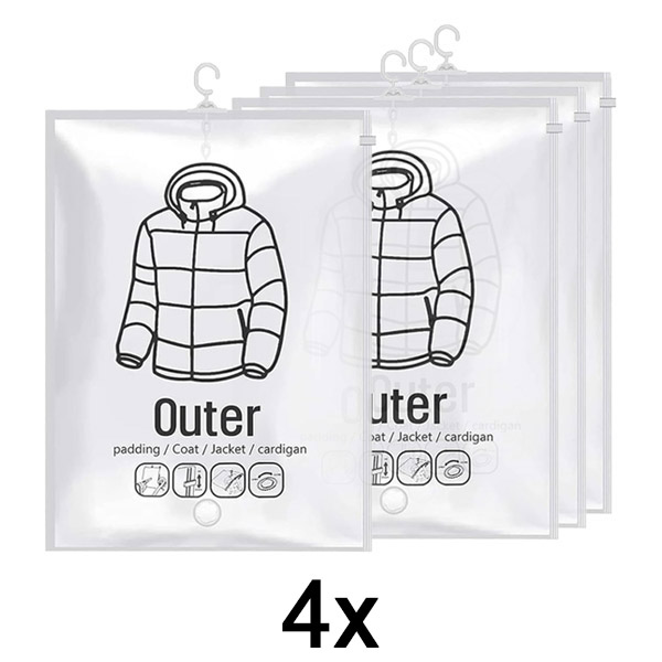 1x Sacos de Armazenamento em Vácuo (4 unidades) | VACUHANG