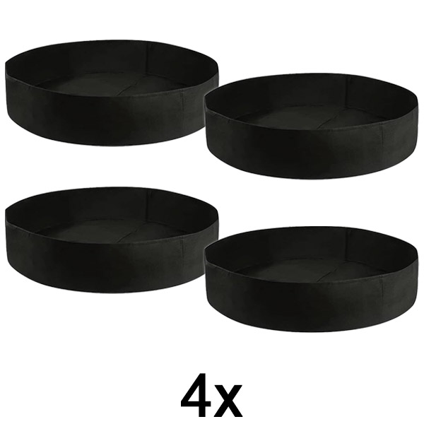 4x Canteiro elevado em tecido – 90 x 30 cm, feltro respirável | PLANTIE