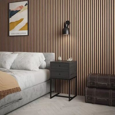Painel de parede autoadesivo com efeito madeira | LINEWALL